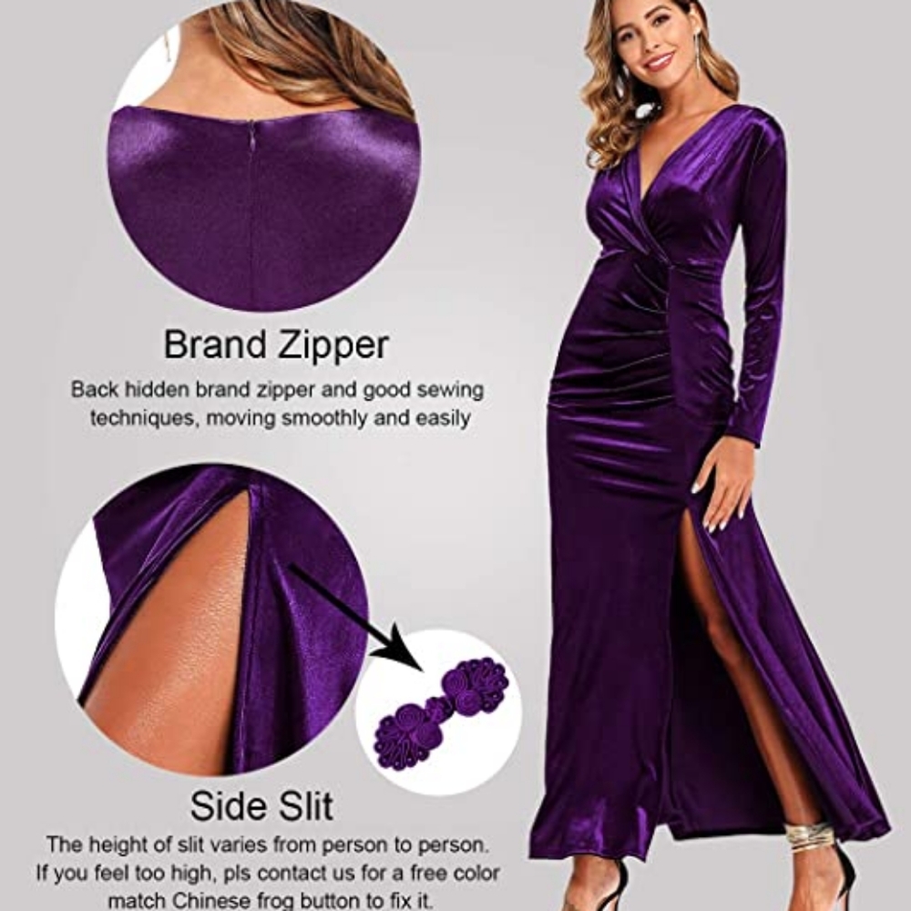 Ababalaya velvet dress